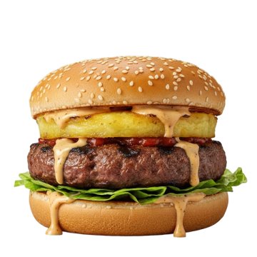 Quarter Pounder Hawaiian Burger