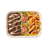 Large Lamb Doner Meat And Chips